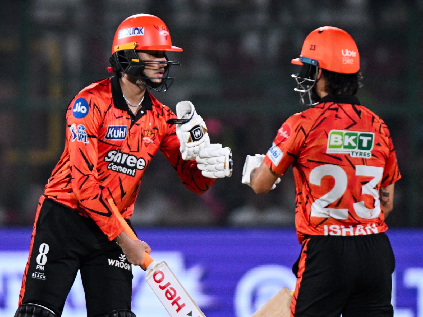 SRH's Abhishek Sharma (left) and Ishan Kishan (right) (Photos: ANI)