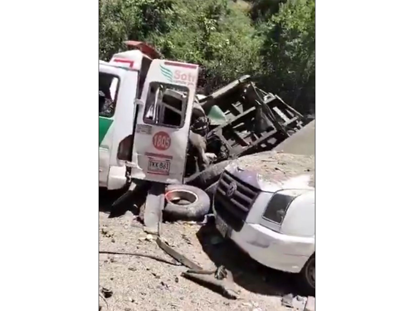 Aftermath of bomb blast in Cauca (Photo/X/@OctavioGuzmanGu)