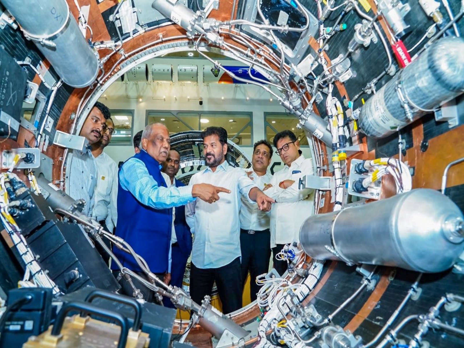   Telangana CM flagged off the Vikram-1 rocket from Hyderabad to Sriharikota (Photo/ANI) 