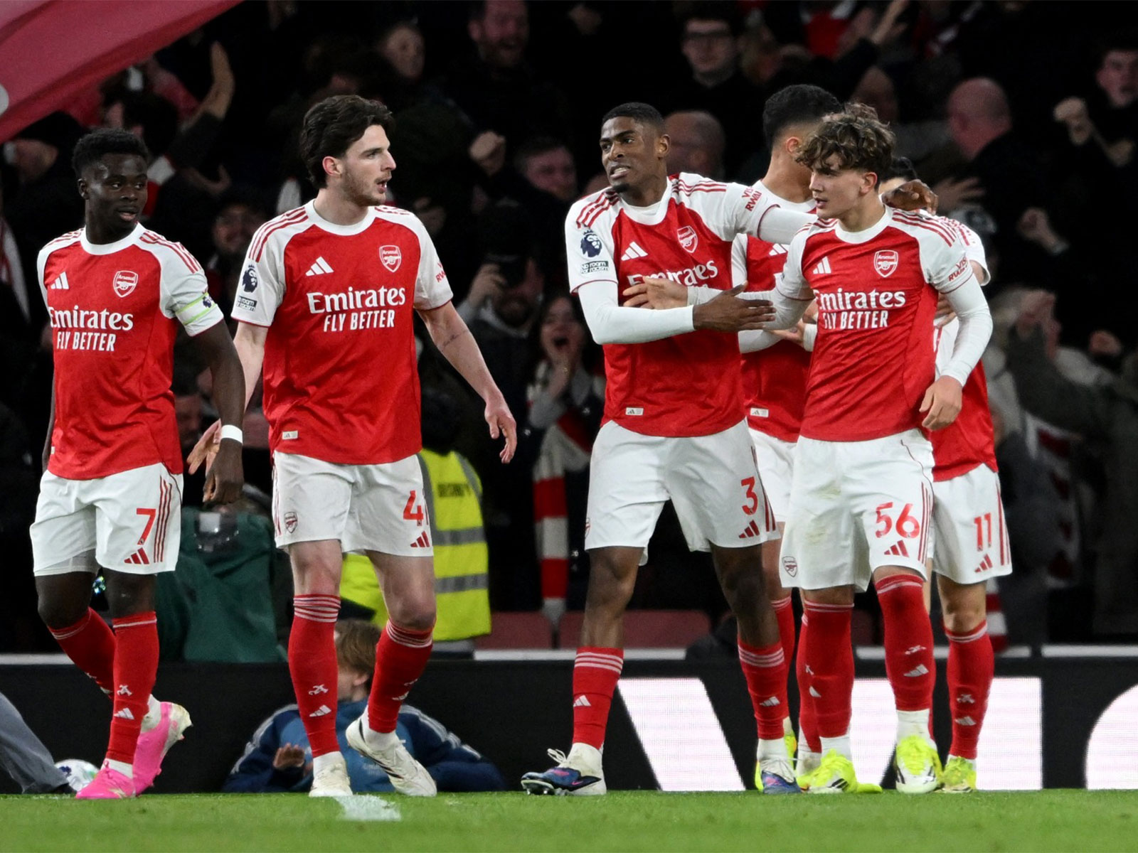 Arsenal players celebrating (File Photo/Reuters)