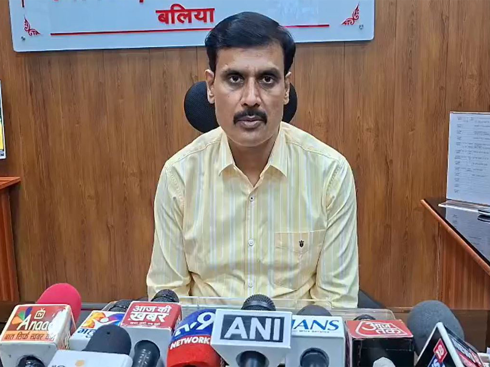 District Magistrate of Ballia, Mangala Prasad Singh (Photo/ANI)