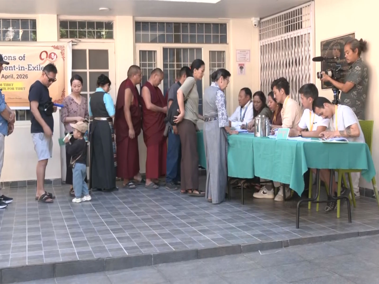 Tibetans-in-exile cast their votes (Photo/ANI)