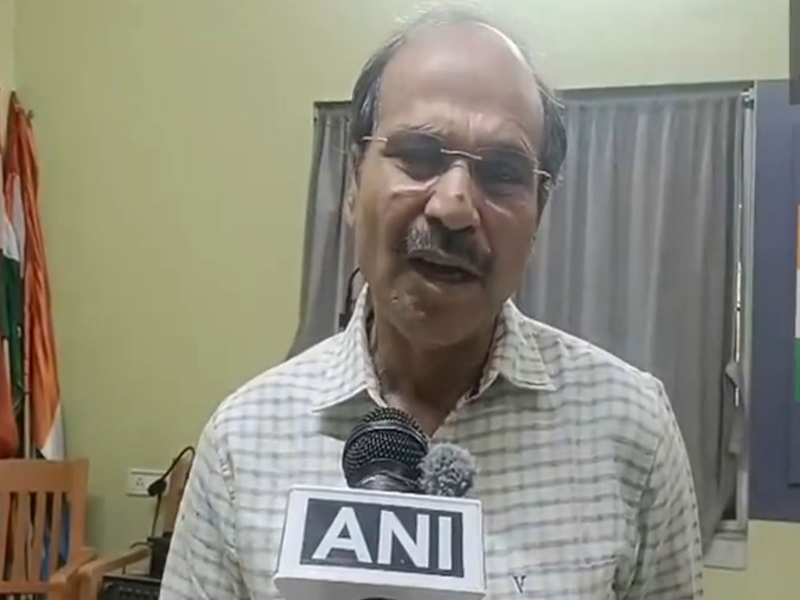 Congress candidate from Baharampur Assembly constituency Adhir Ranjan Chowdhury (Photo/ANI)