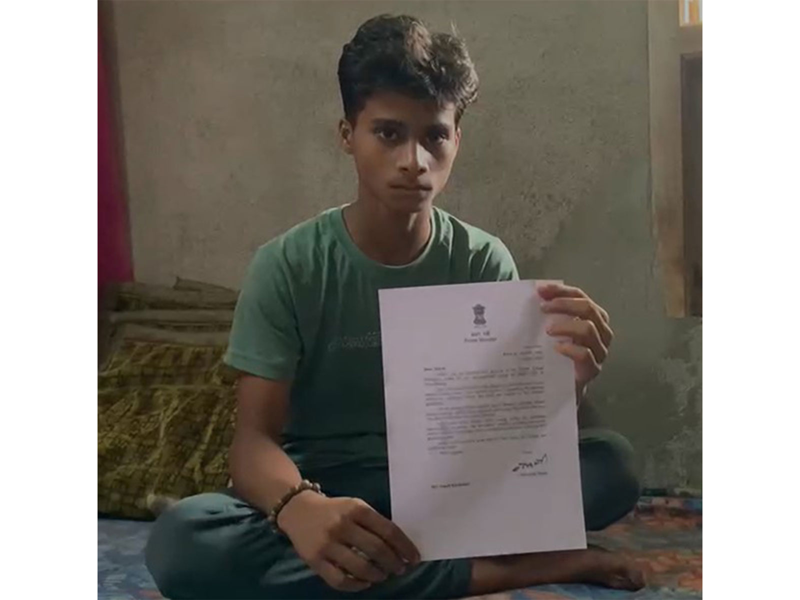 Akash Karmakar receives letter from PM Modi (Photo/ANI)