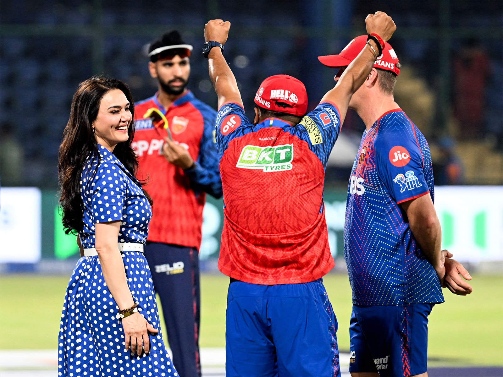Punjab Kings' co-owner Preity Zinta celebrates team's win against DC in IPL 2026(Photo/ANI)