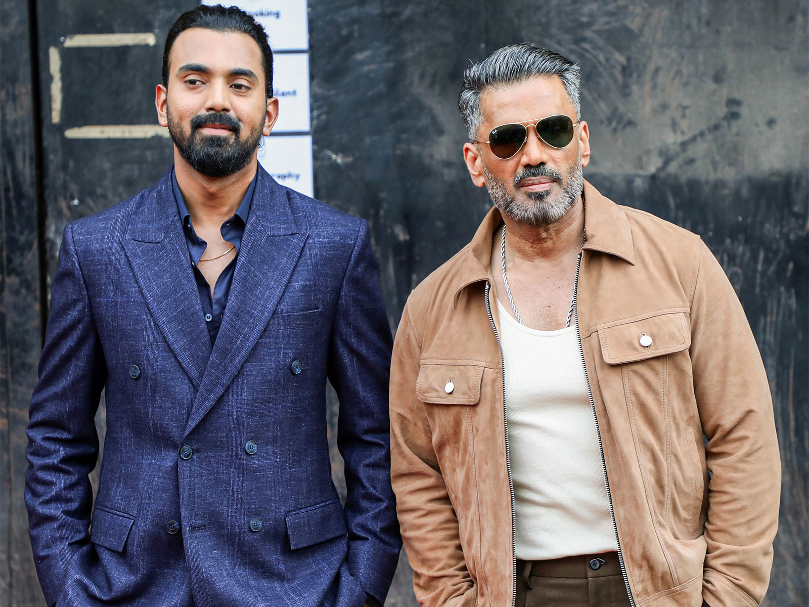 KL Rahul, Suniel Shetty (File photo/ANI)