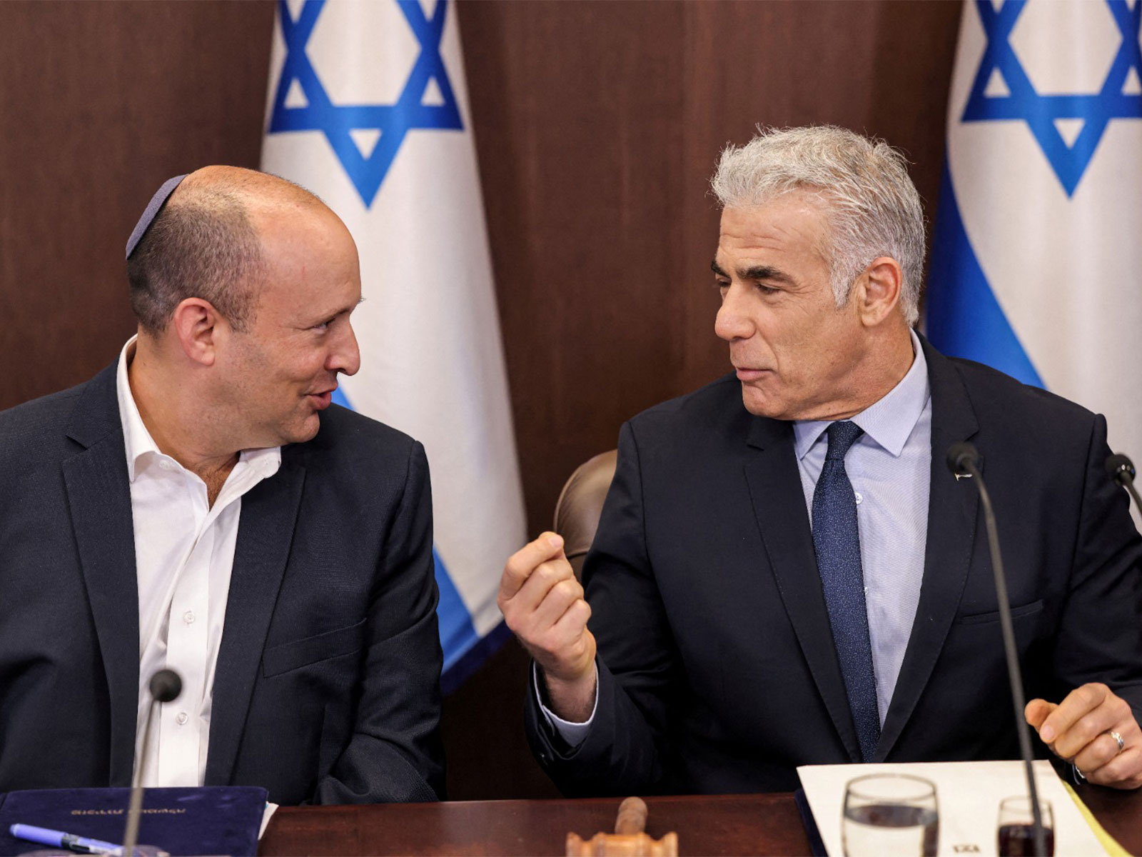 Naftali Bennett and Yair Lapid (File Photo/ Reuters)