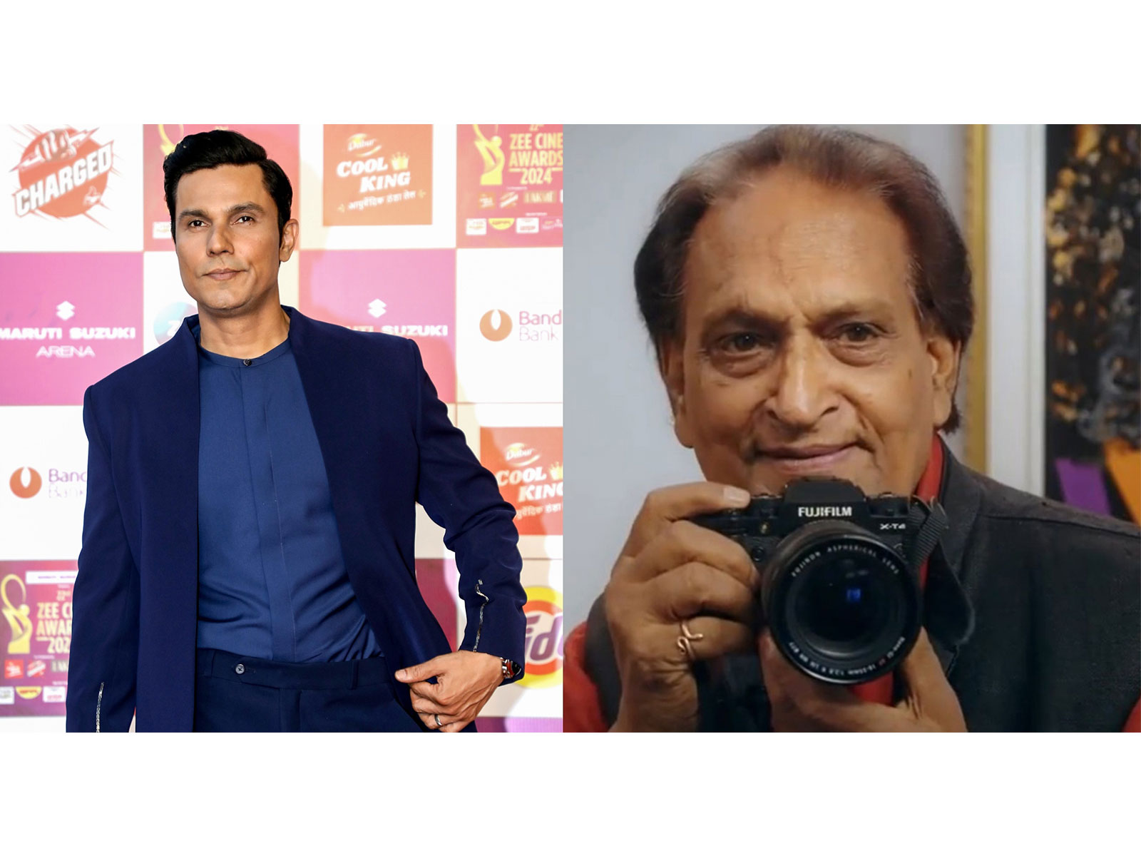 Randeep Hooda pays tribute to Raghu Rai (Photo/ANI/Instagram@raghurai.official)