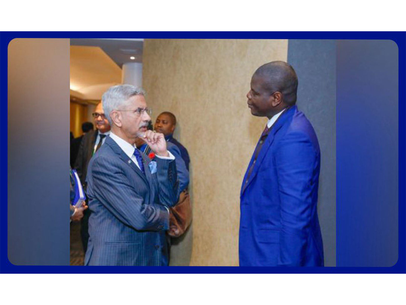 External Affairs Minister S Jaishankar with  South Africa's Foreign Minister Ronald Lamola (Photo: X@DrSJaishankar)