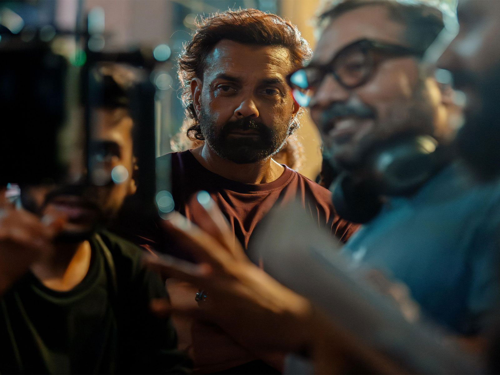 Bobby Deol, Anurag Kashyap on sets (Photos/Press Release)