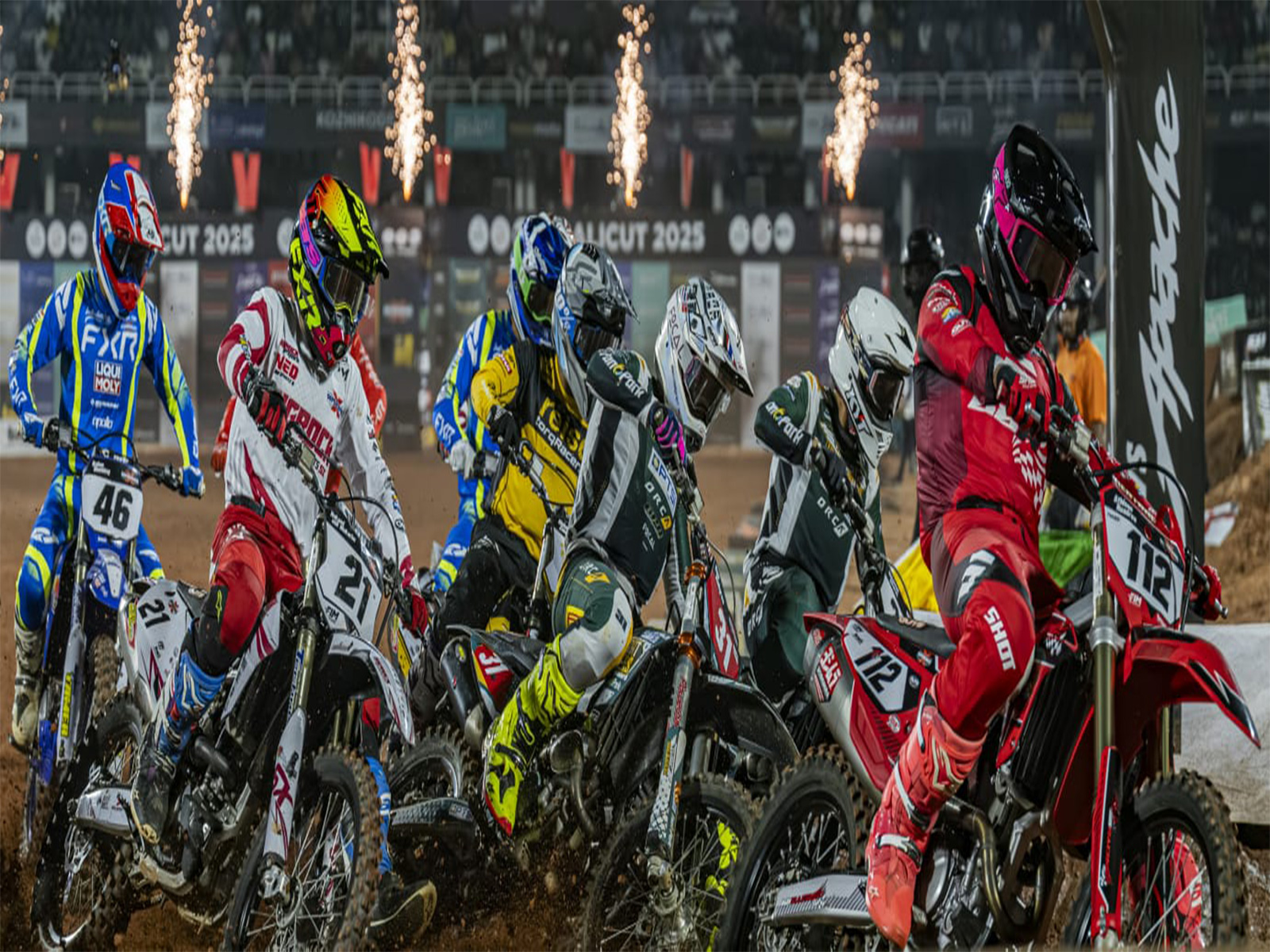 Supercross riders in action (Photo: ISRL)