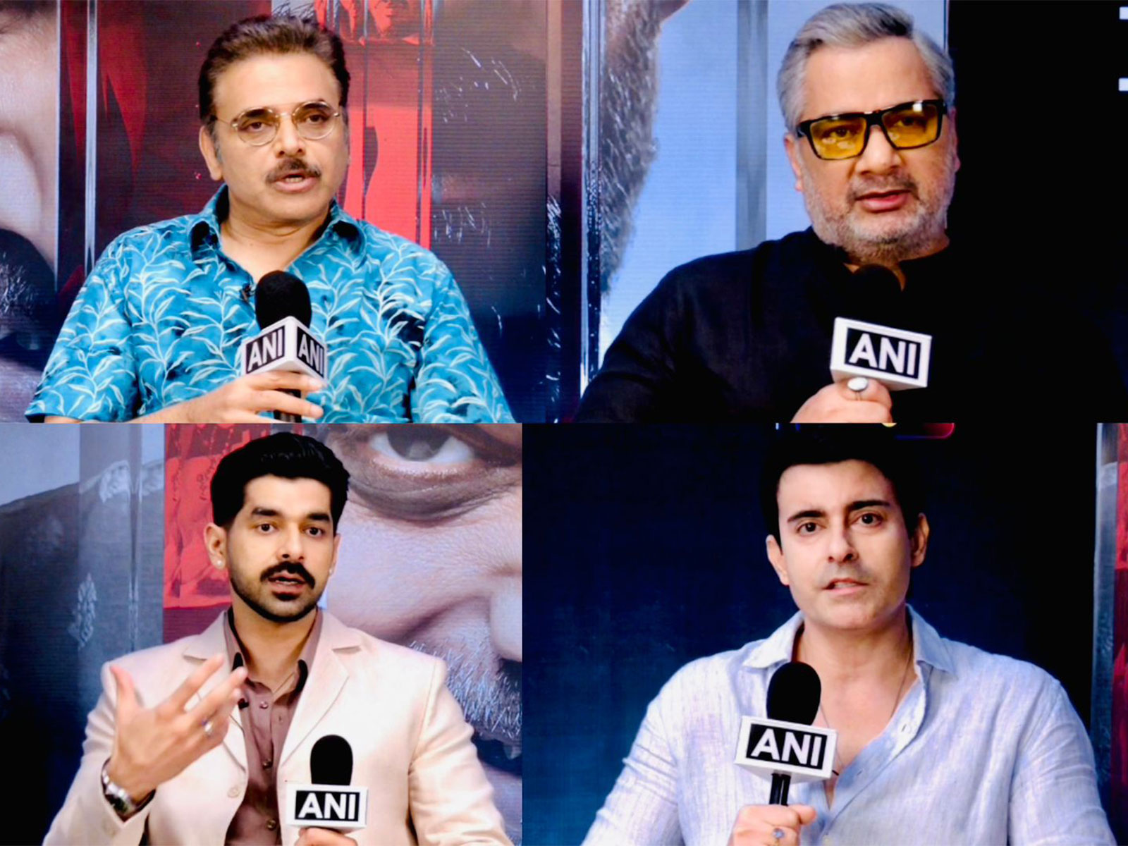 Actors  Varun Badola, Harsh Chhaya, Surya Sharma, and Gautam Rode (Photos/ANI)