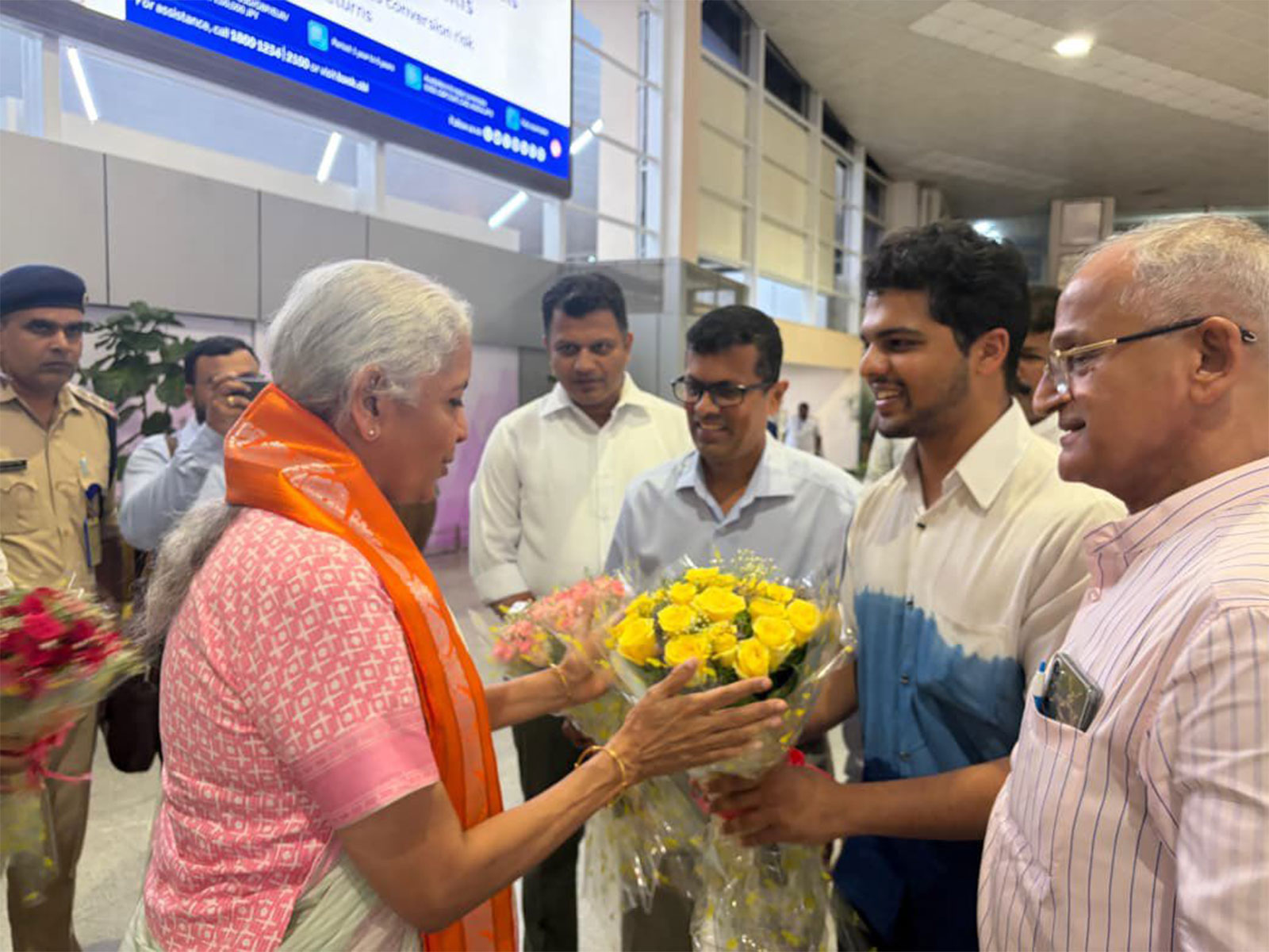 Union Finance Minister Nirmala Sitharaman in Mangaluru  (Photo/X/@CaptBrijesh)
