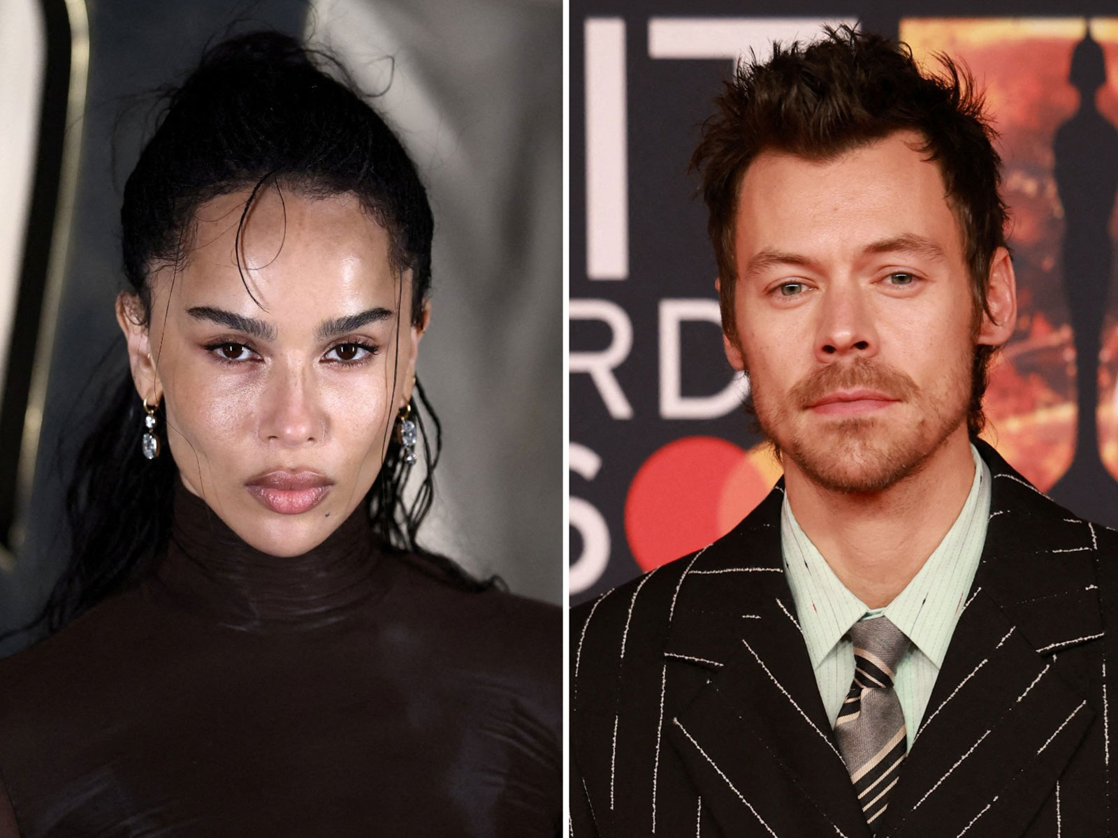 Harry Styles, Zoe Kravitz (Photo/Reuters)