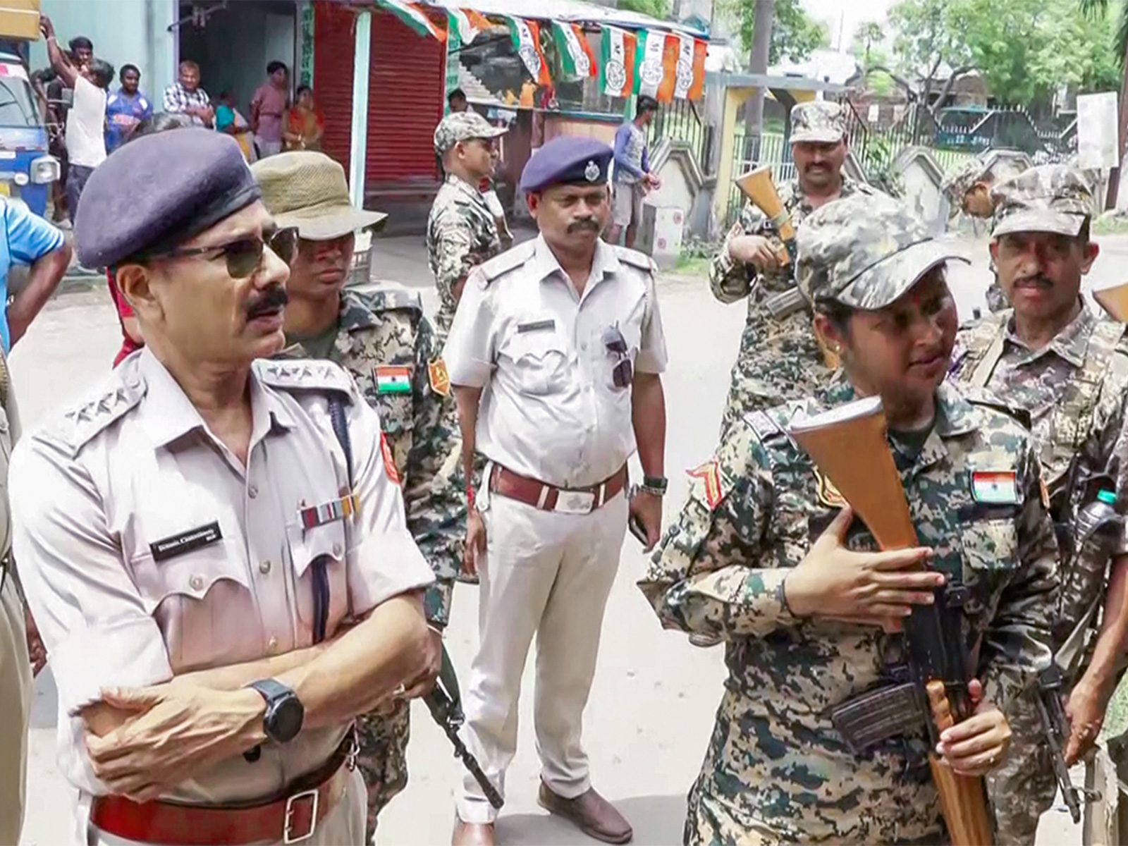 Police and security personnel in West Bengal (Photo/ANI)