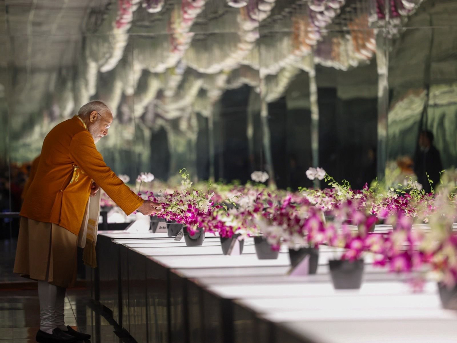 PM Modi visits Orchidarium in Gangtok (Photo/X@narendramodi)