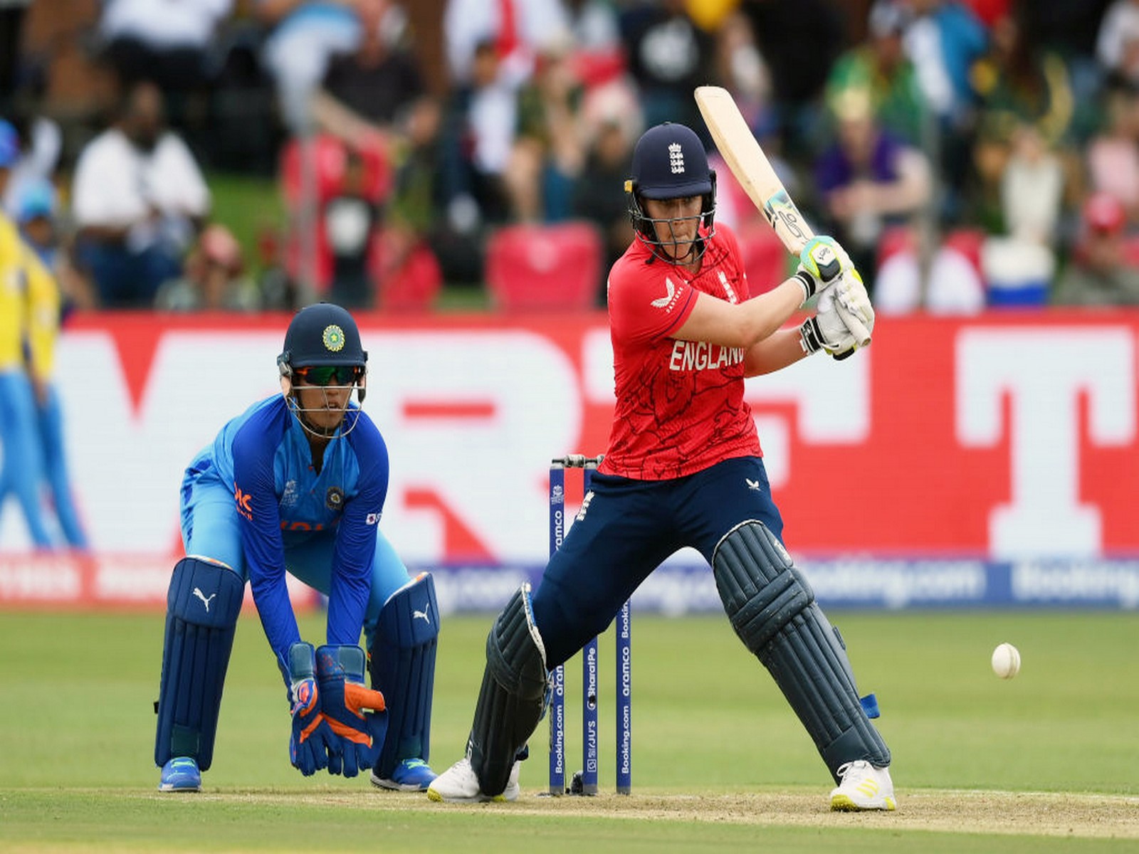 England's Nat Sciver Brunt while batting (Photo: ANI)