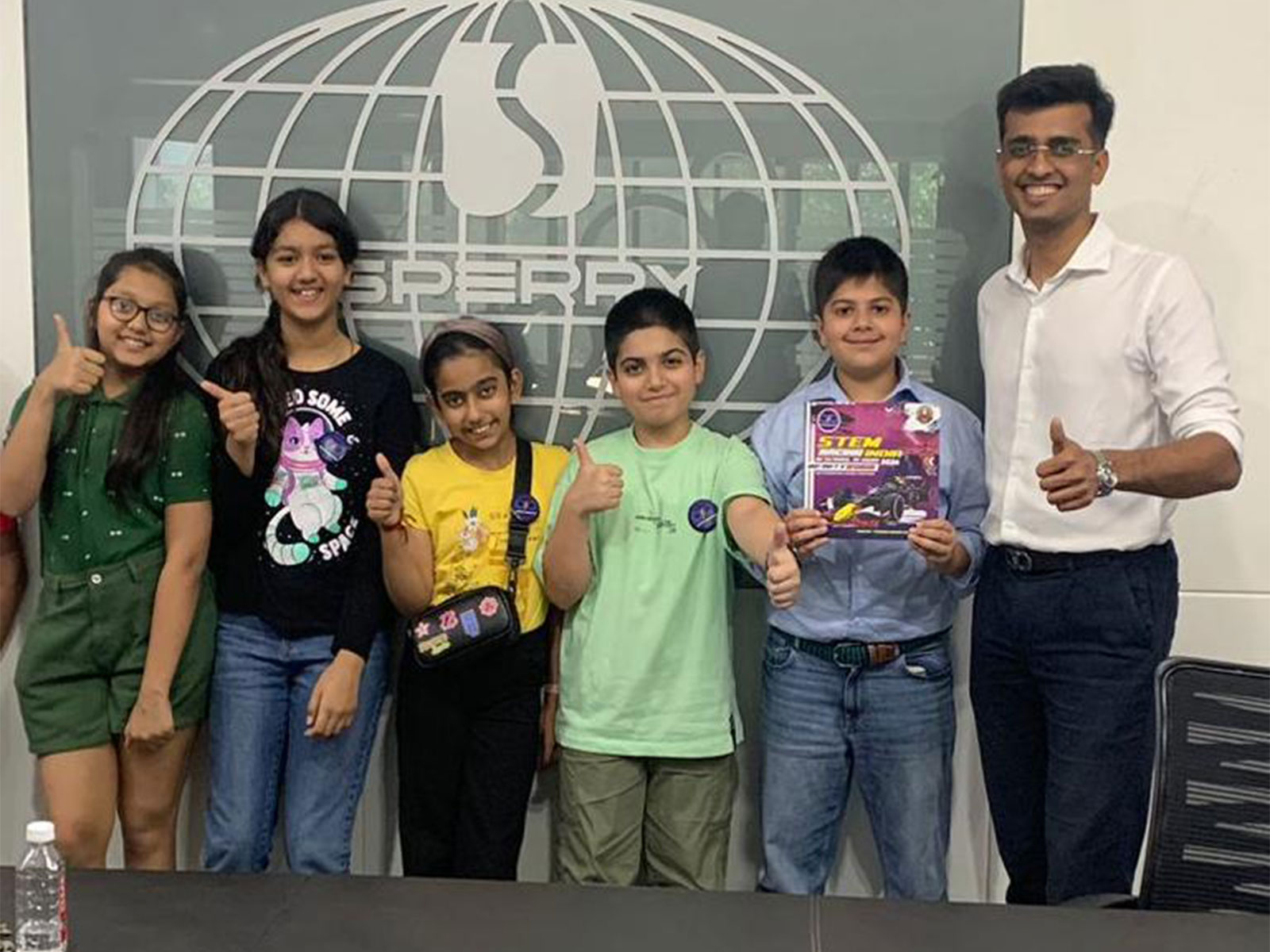 Team of 11-year-olds drive change through F1 in schools. (Photo/Team Infinity Speeders)