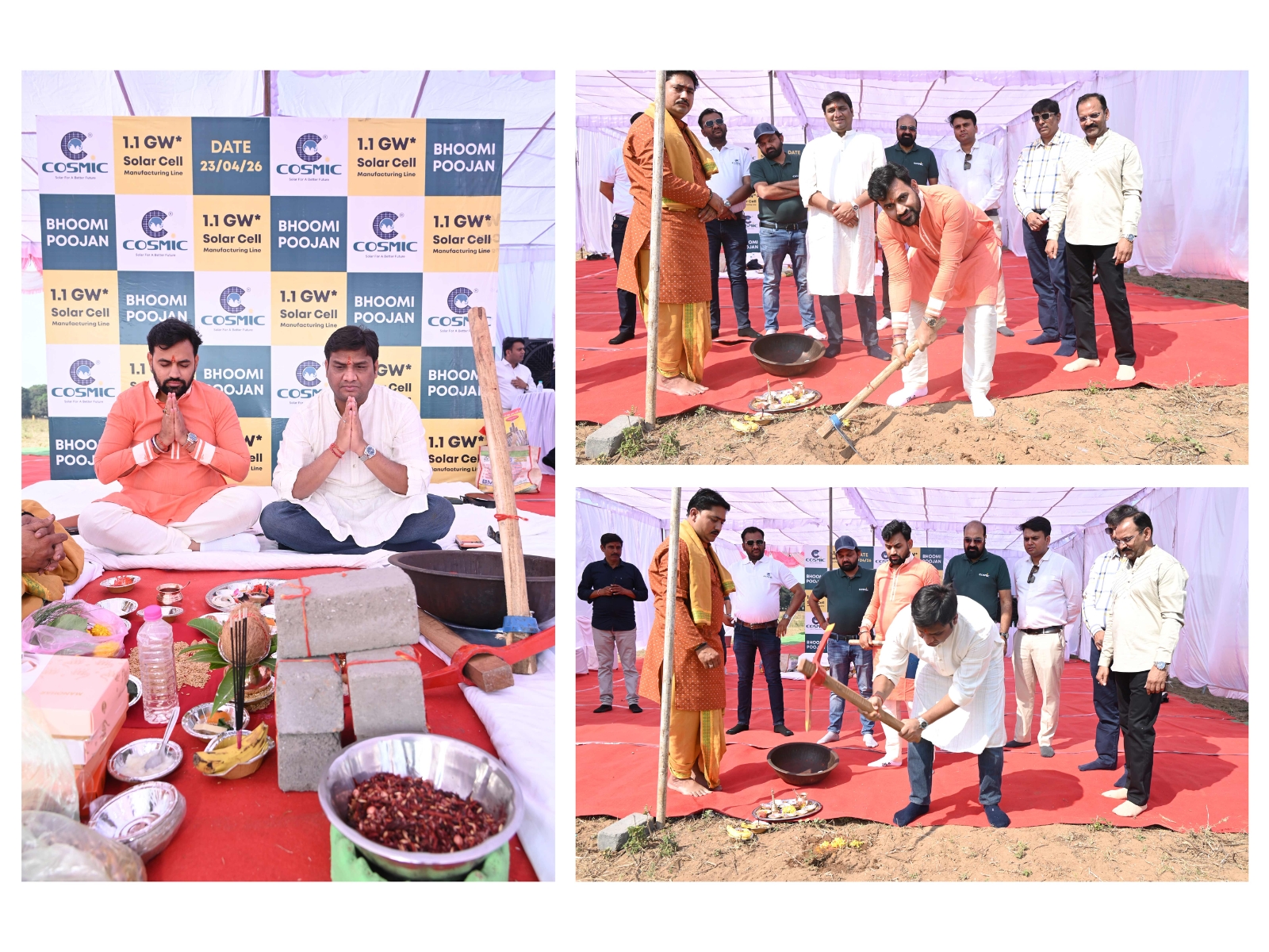 Bhoomi Poojan Ceremony By Mr. Jenish Ghael and Mr. Shravan Gupta