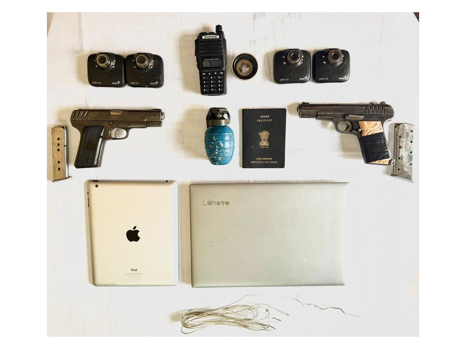 Siezed military hardware (Photo/ I&PR Punjab)