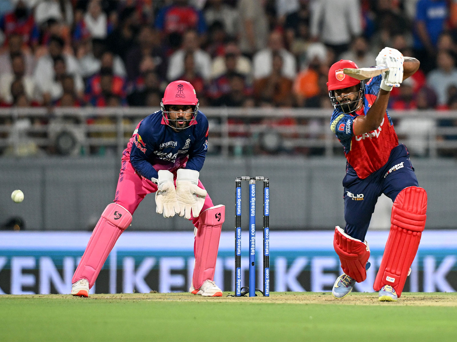 Punjab Kings' skipper Shreyas Iyer batting. (Photo/ANI)