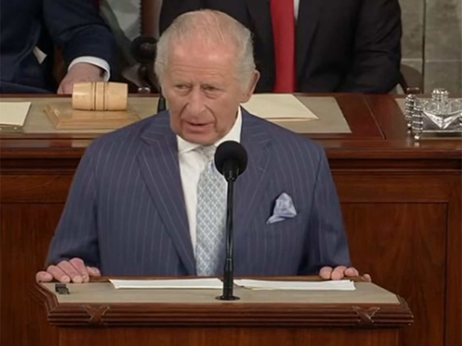 UK's KIng Charless III at US Congress (Photo/YouTube/The Royal Family Channel)