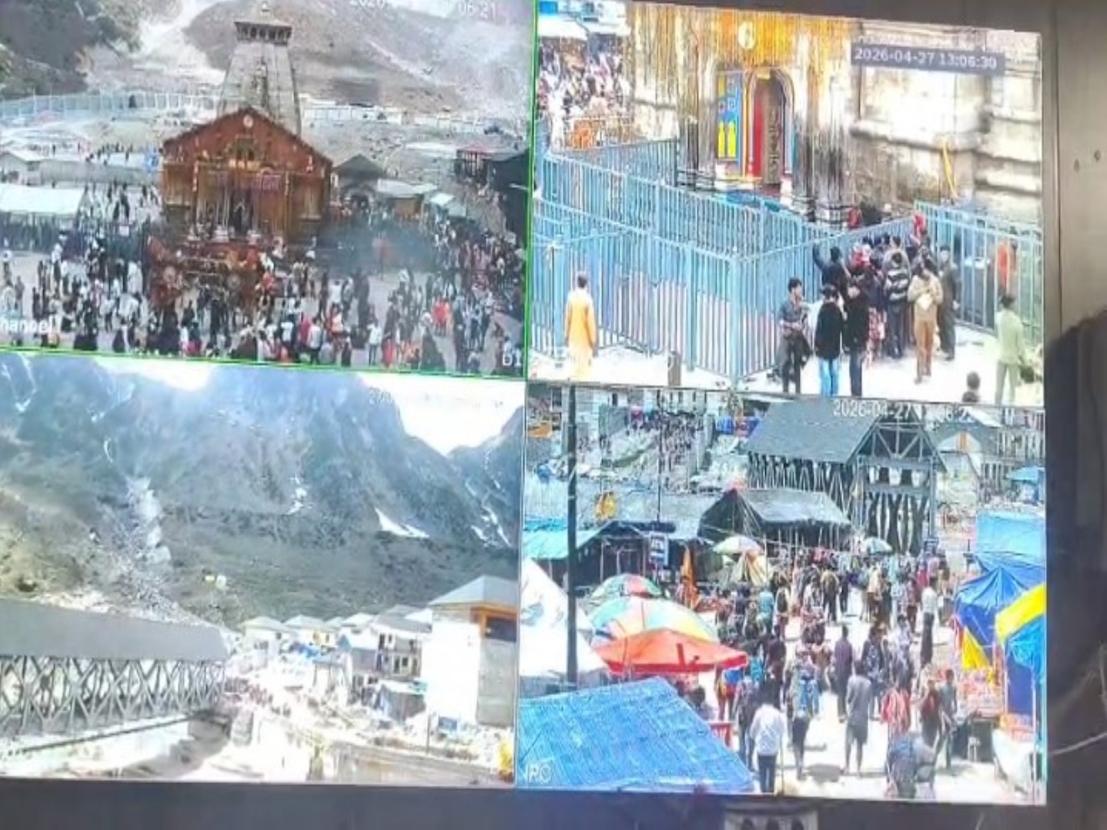 Rudraprayag administration monitors Kedarnath Yatra through control rooms and CCTV network to ensure pilgrim safety (Photo/ANI) 