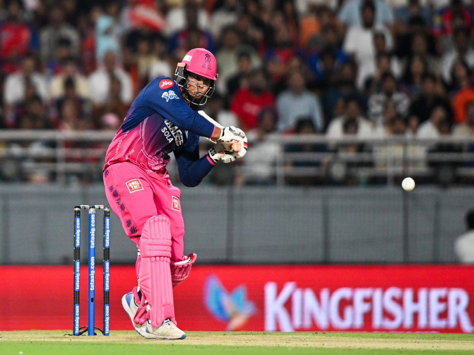Vaibhav Sooryavanshi playing a shot during RR vs PBKS IPL 2026 clash (Photo: ANI)