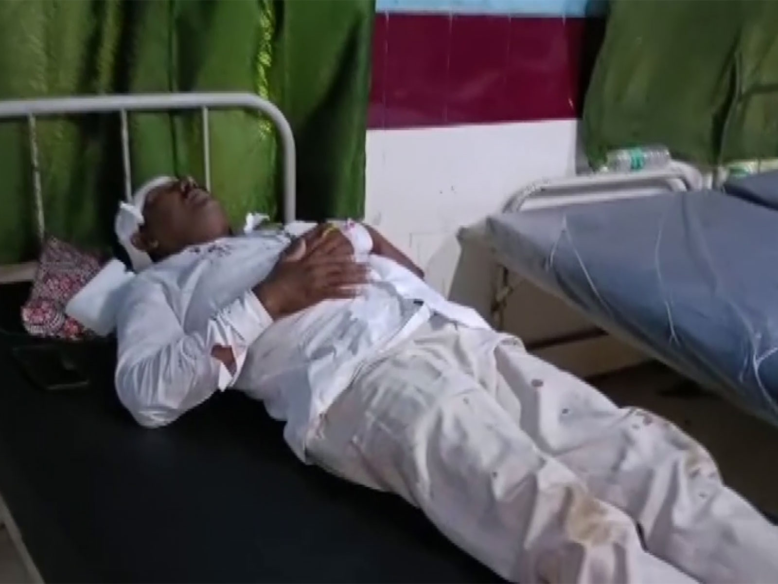 Polling agent Mosharraf Mir in hospital after alleged attack (Photo/ANI)