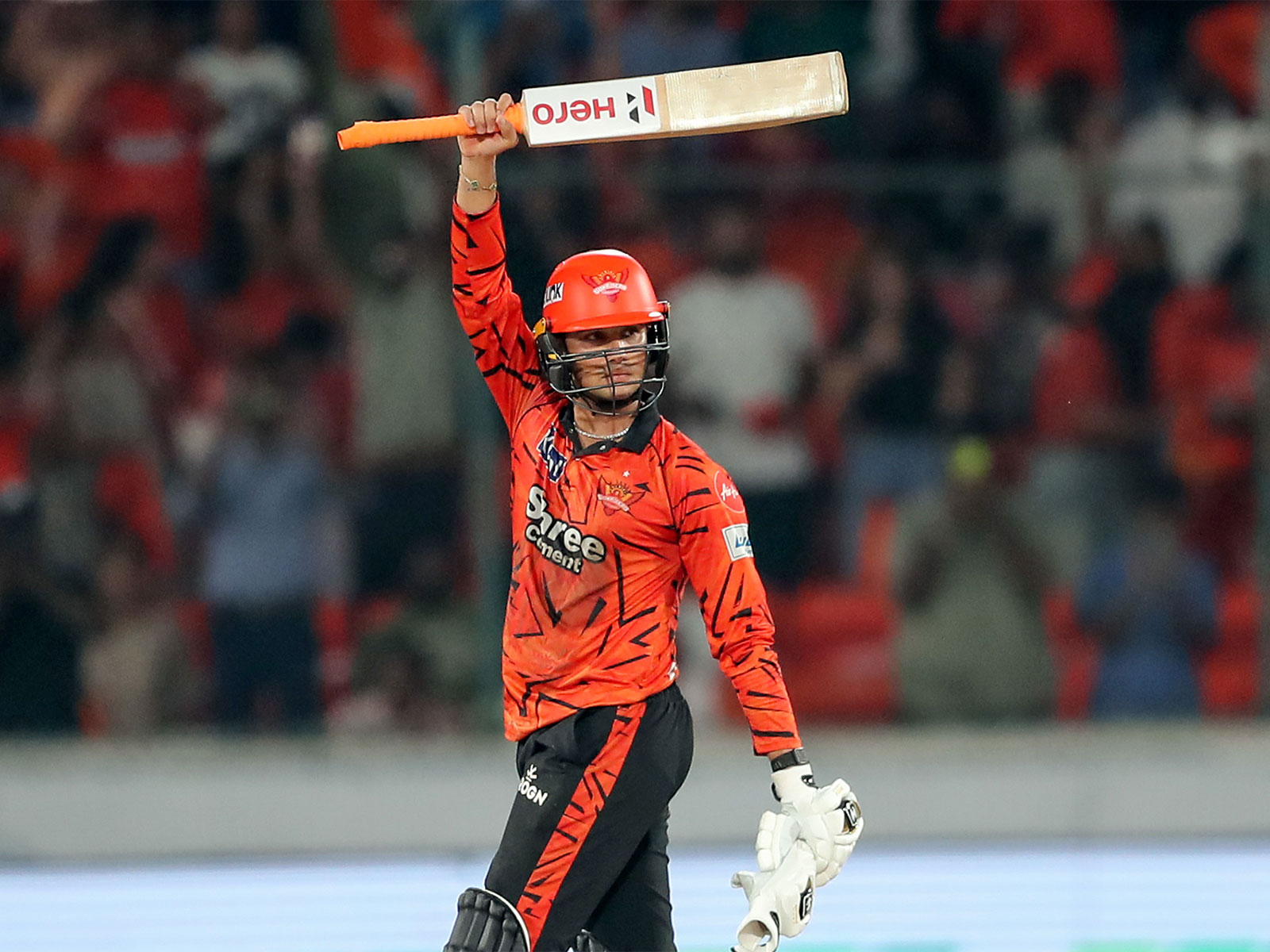 SRH opener Abhishek Sharma celebrating during IPL 2026 (Photo: ANI)