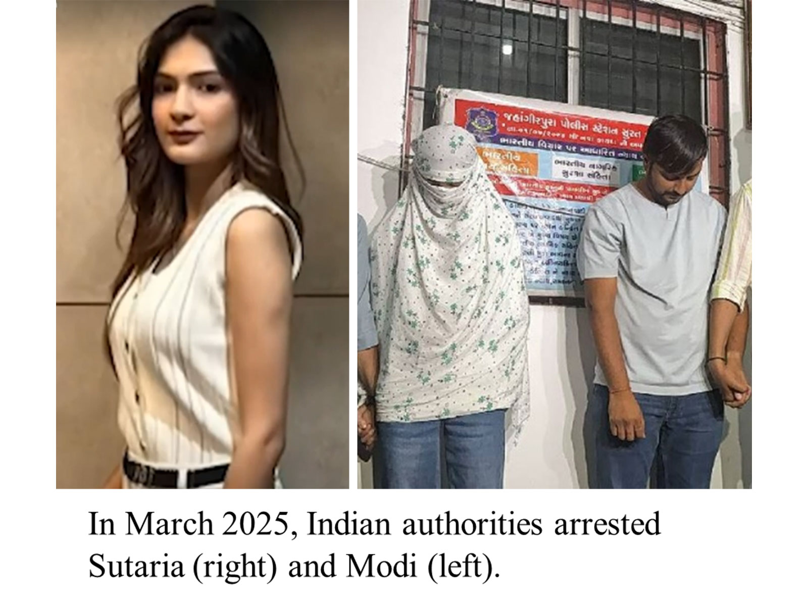 Arrested individuals engaged in drug production (Photo/U.S. Department of the Treasury)