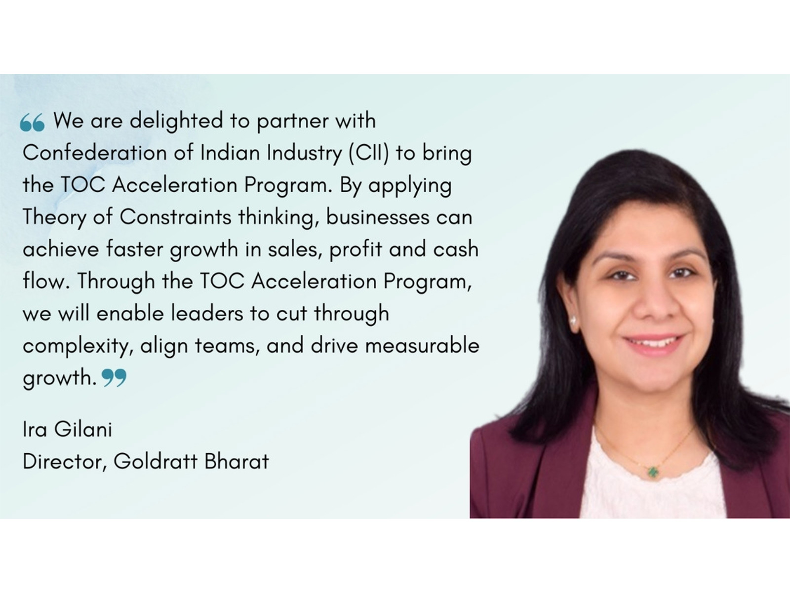 Goldratt Bharat and CII Announce Certified TOC Business Acceleration Program Starting May 20