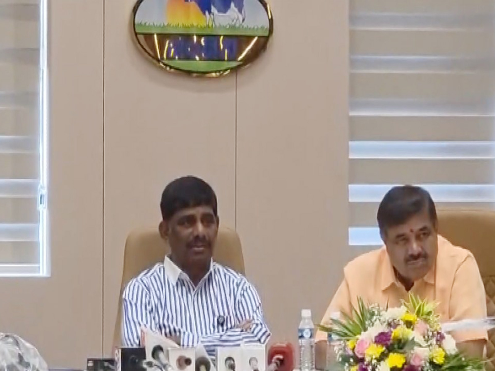 Congress leader and Bangalore Milk Union Limited (BAMUL) president DK Suresh (Photo/ANI)