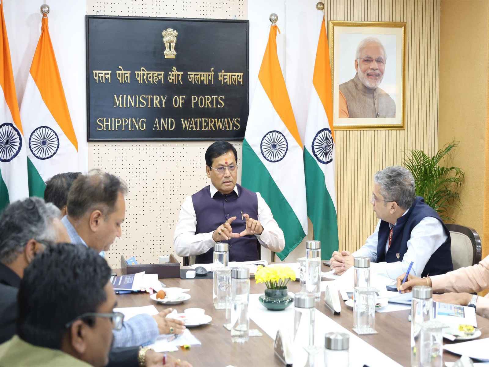 Union Minister of Ports, Shipping and Waterways Sarbananda Sonowal (Photo/PIB))