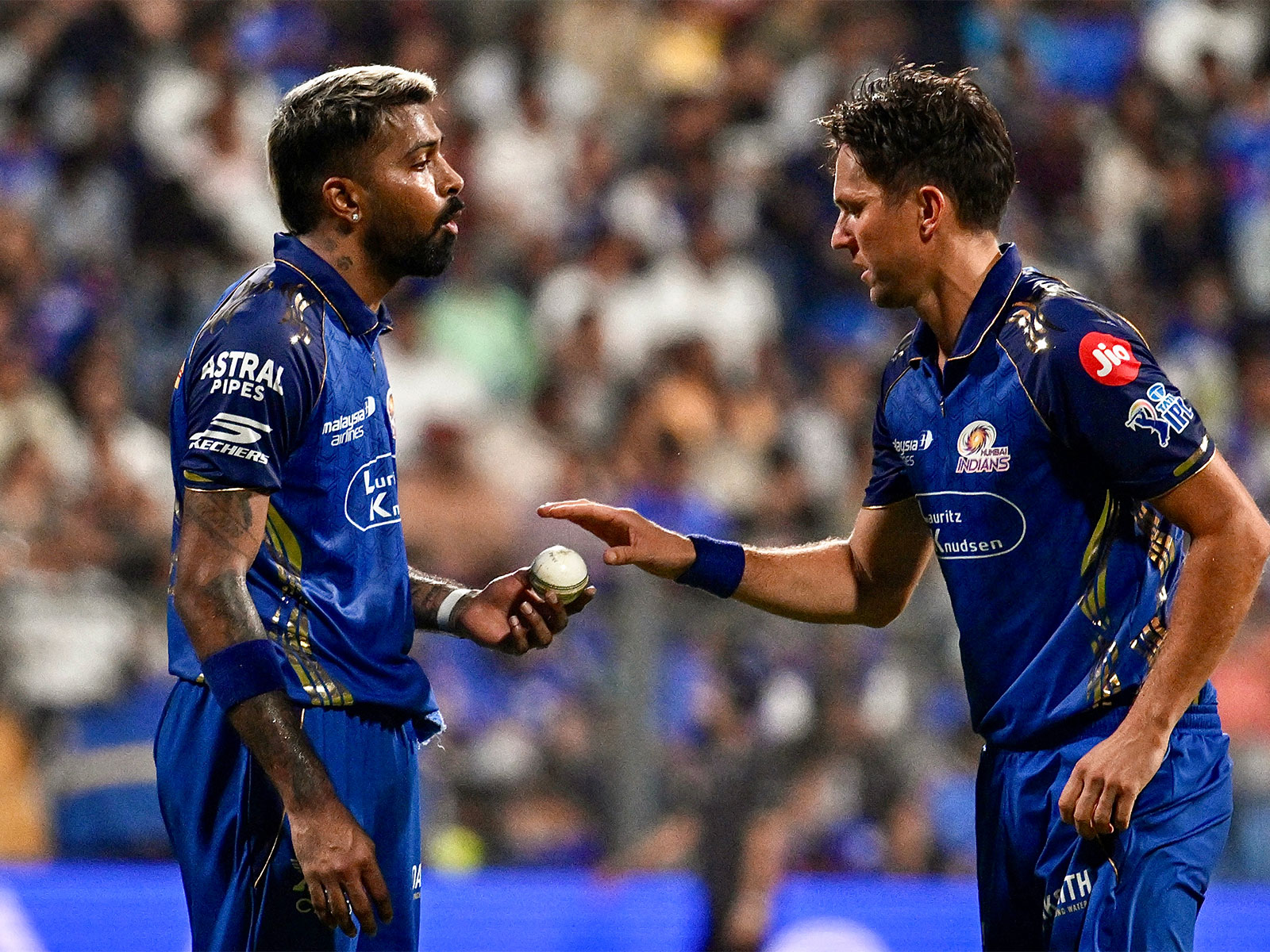 Hardik Pandya (left) and Trent Boult (right) (Photo: ANI)