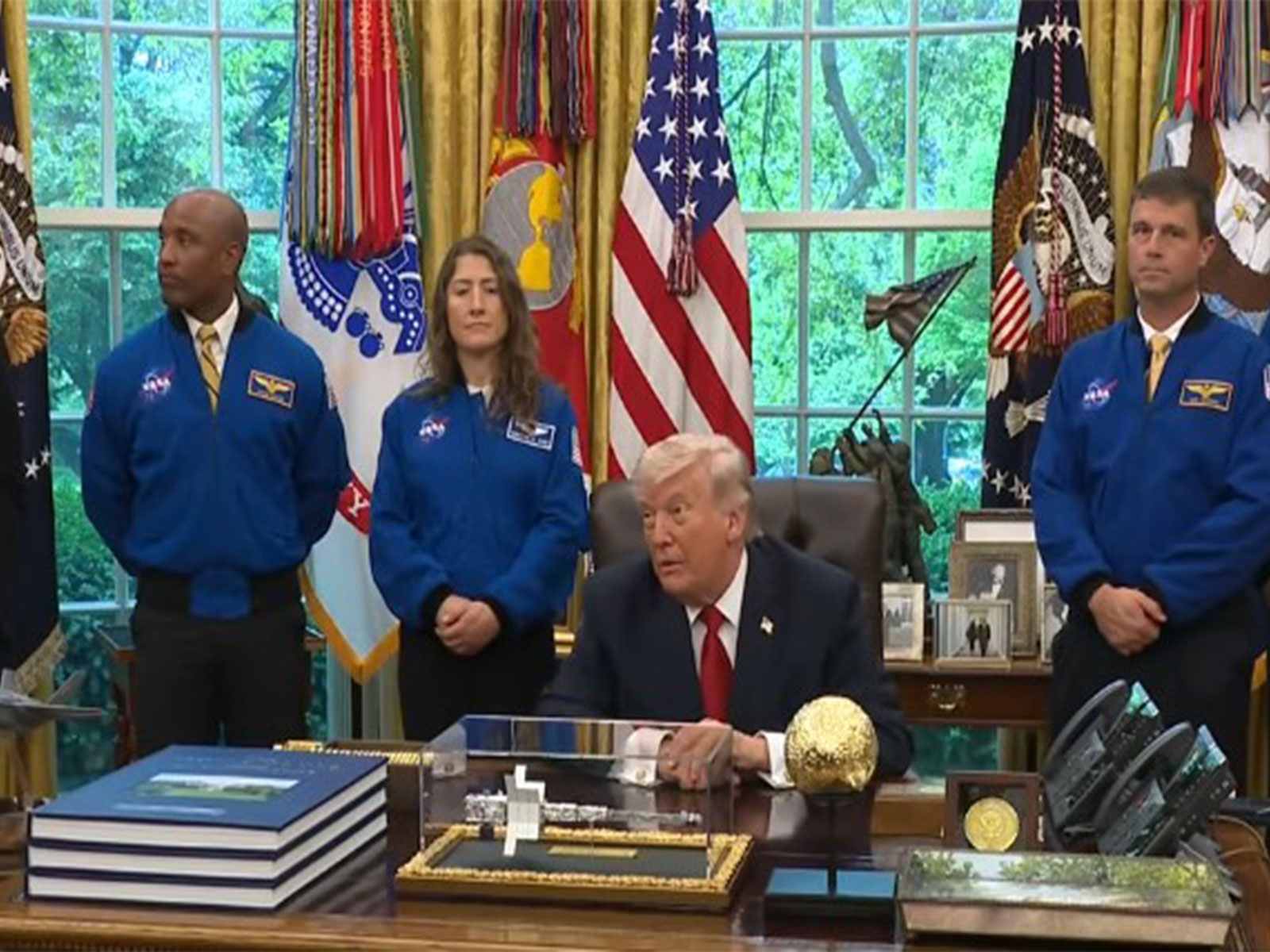 US President Donald Trump with NASA's Artemis II Astronauts (Photo/YouTube/ The White House)