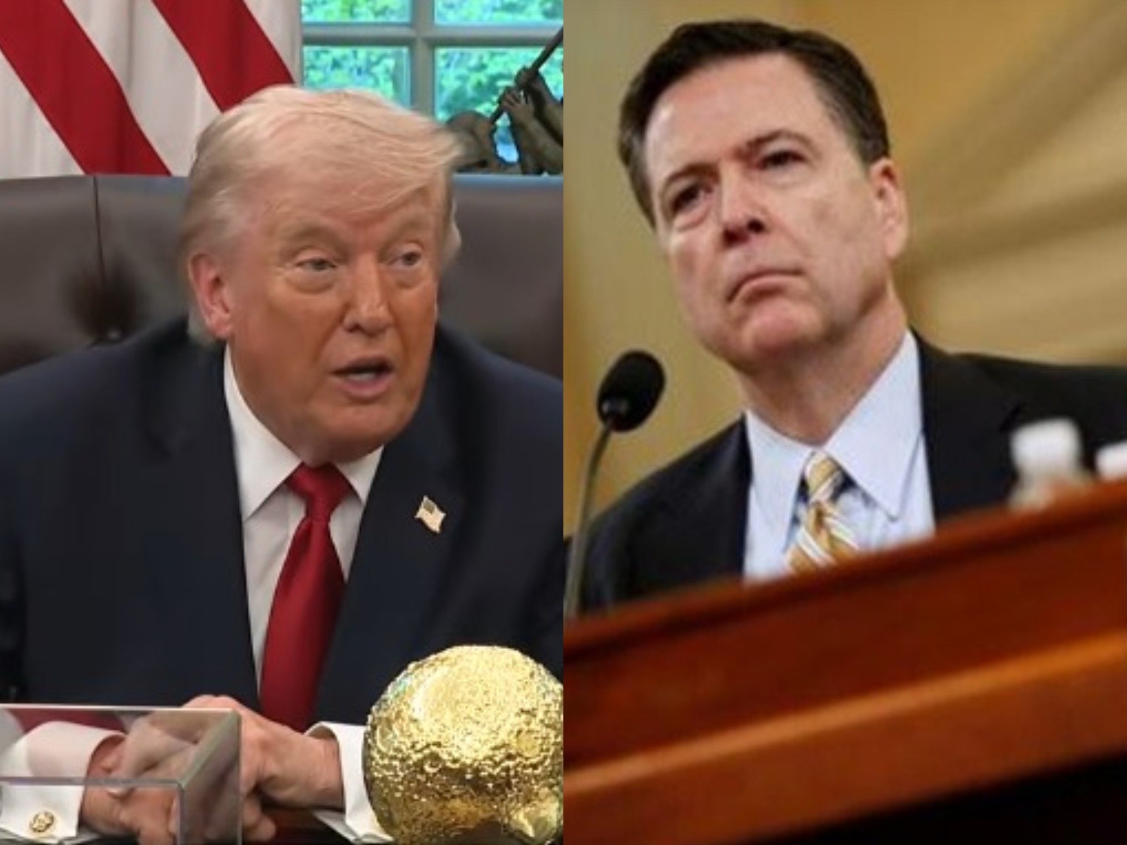 US President Donald Trump, Former FBI Director James Comey (Photo/YouTube/Reuters)