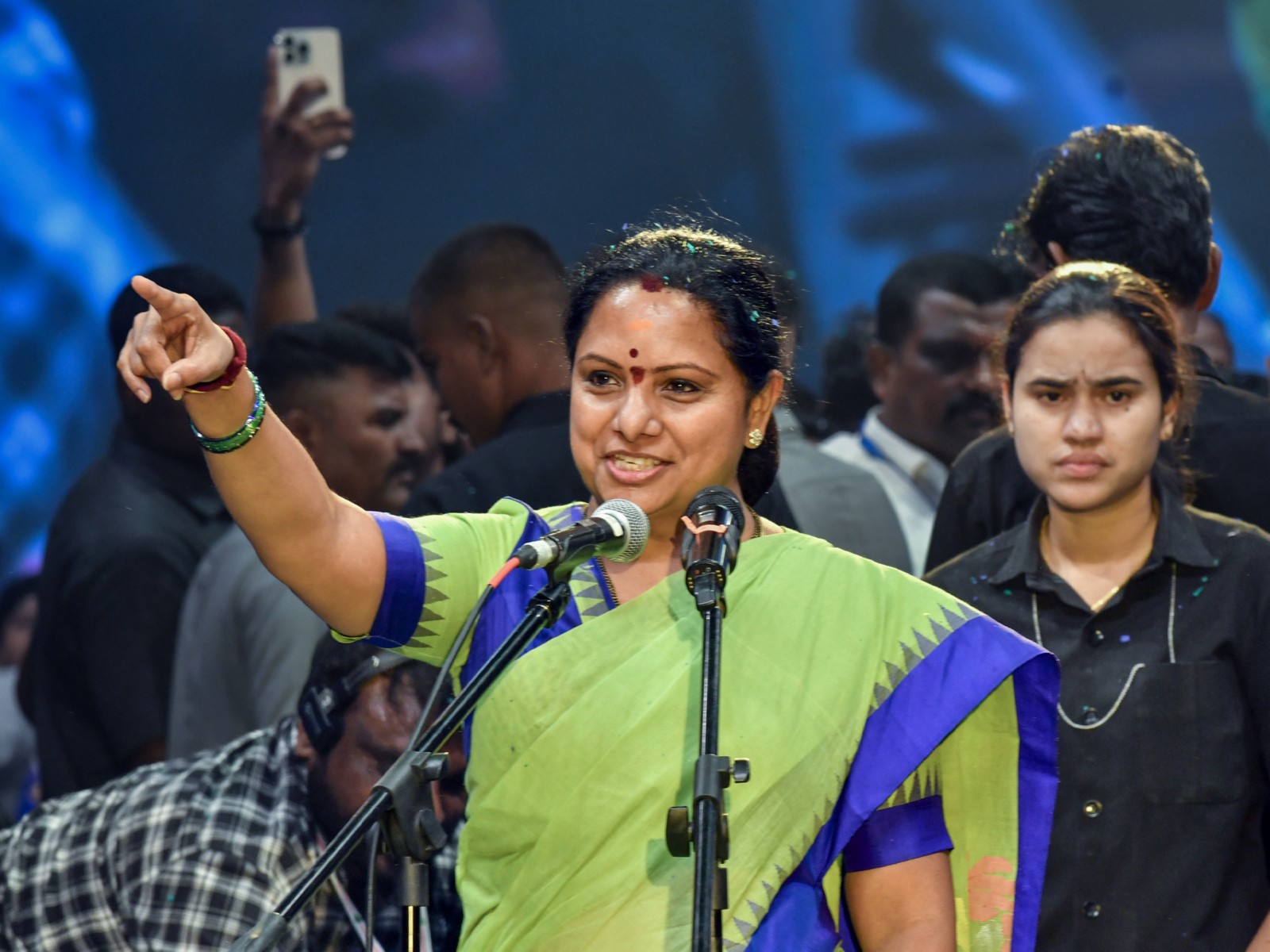 Telangana Rakshana Sena founder K Kavitha (Photo/ANI)