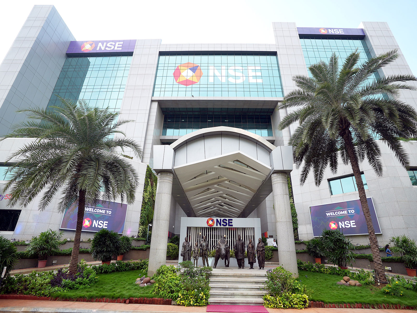 A view of the newly renovated NSE atrium (File Photo/ANI)