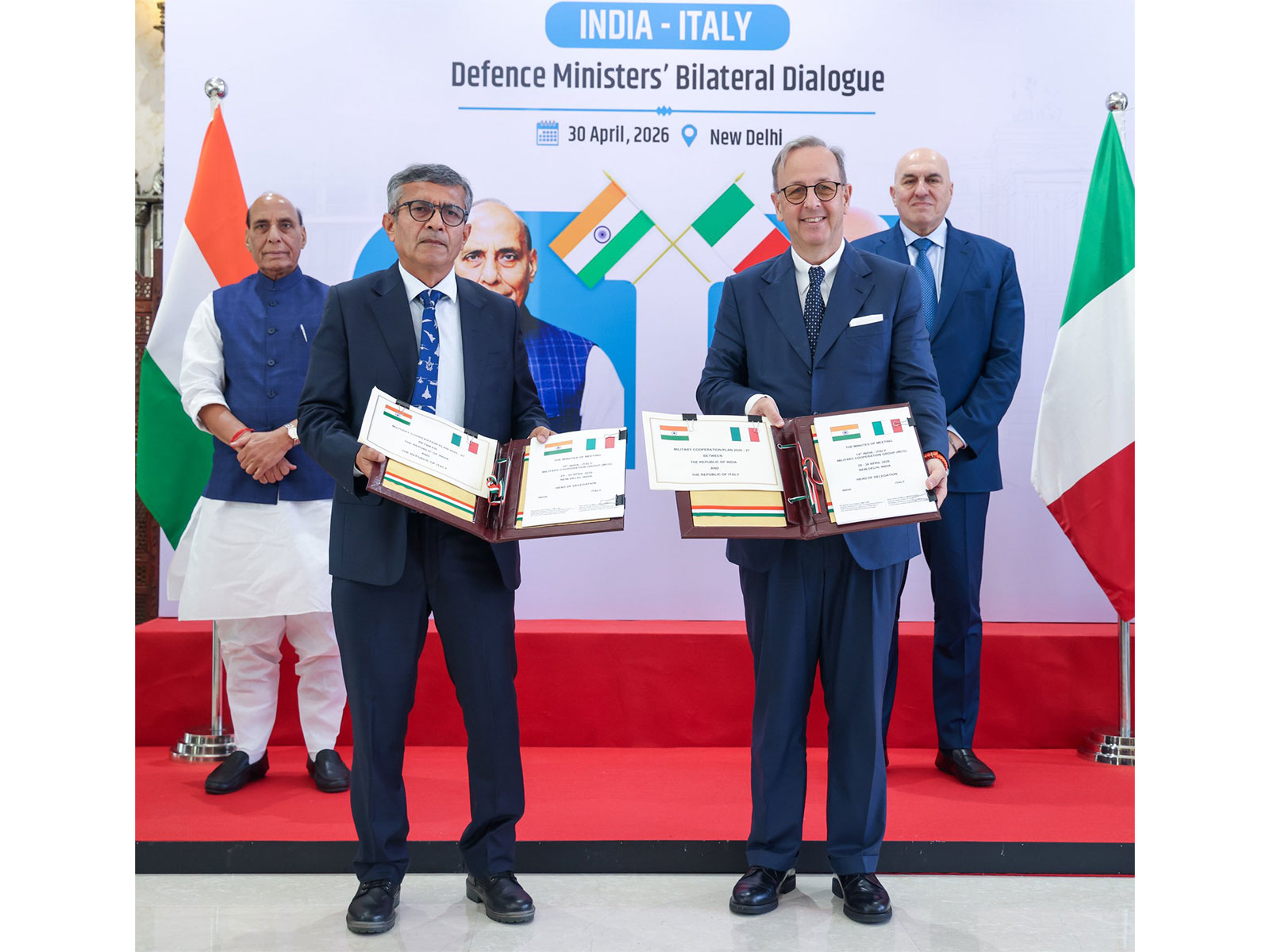 India, Italy exchange Bilateral Military Cooperation Plan for 2026-27 (Photo/X@rajnathsingh)