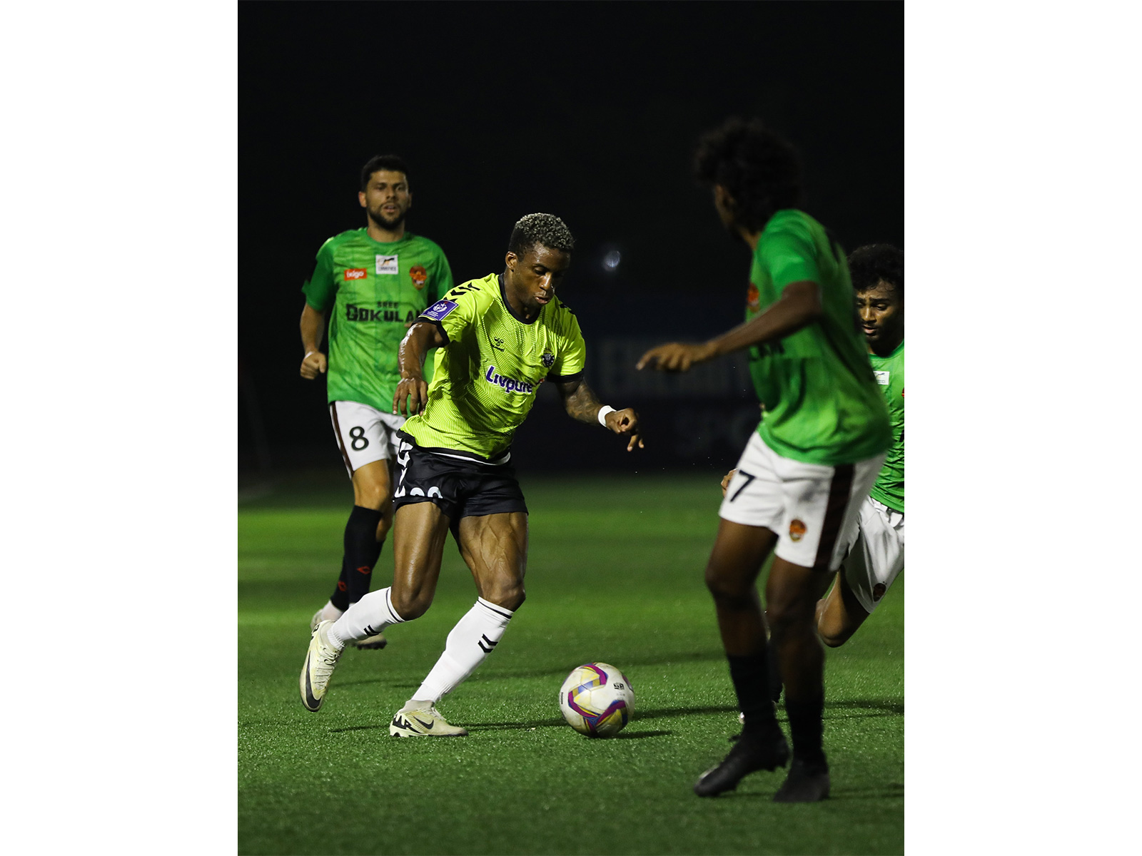Real Kashmir and Gokulam Kerala players in action (Photo: IFL)