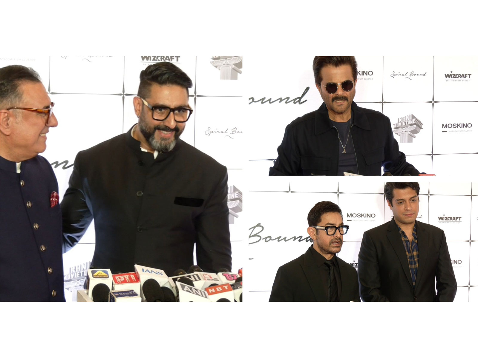 Boman Irani, Aamir Khan, Abhishek Bachchan, Junaid Khan, Anil Kapoor (Image source: ANI)