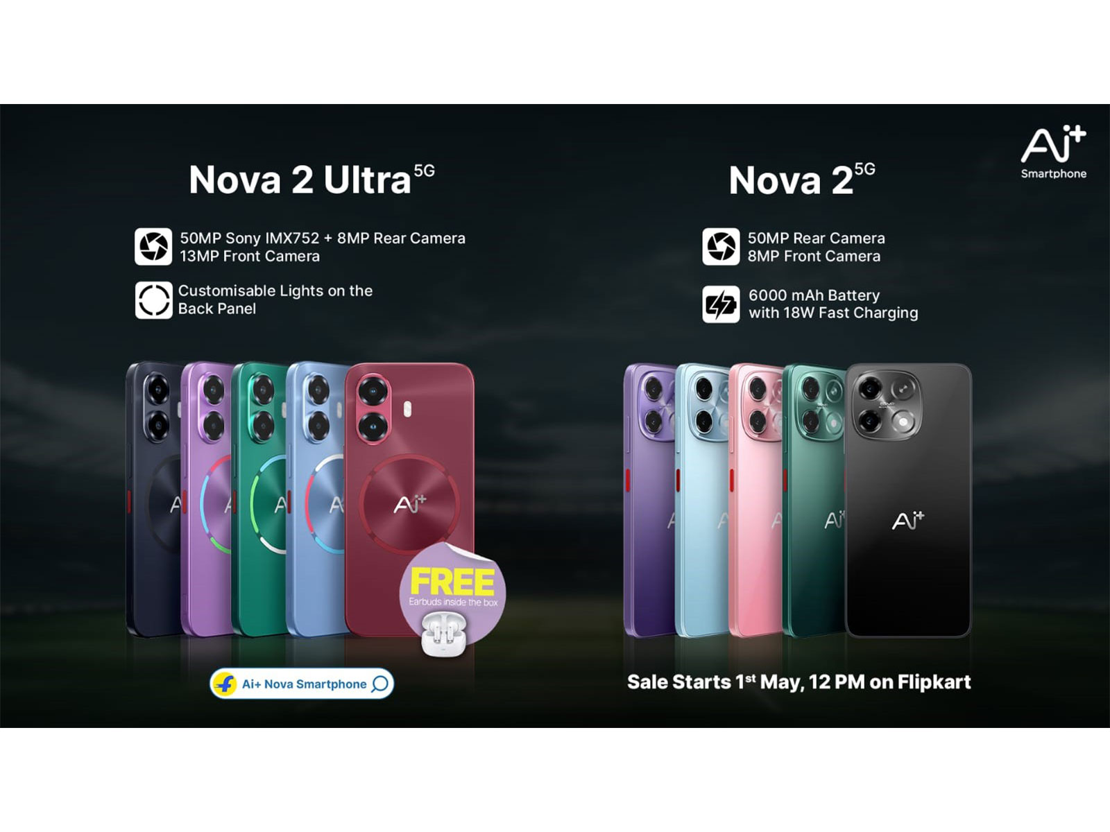 Ai+ Smartphone Announces Return of Sales for Nova 2 5G & Nova2 Ultra 5G Sale on May 1, 12 pm 