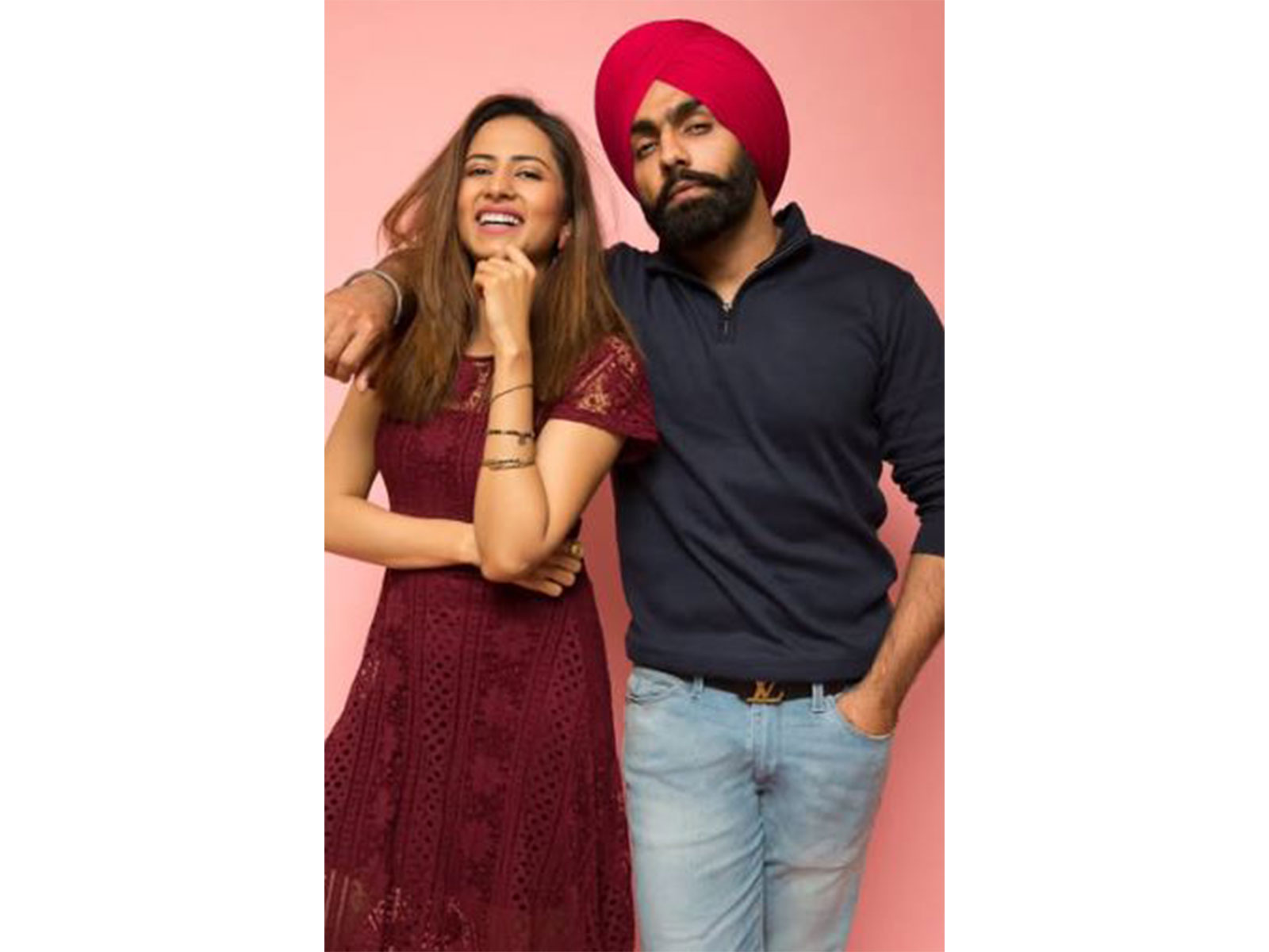 Sargun Mehta  and Ammy Virk (Image source: Instagram@sargunmehta)