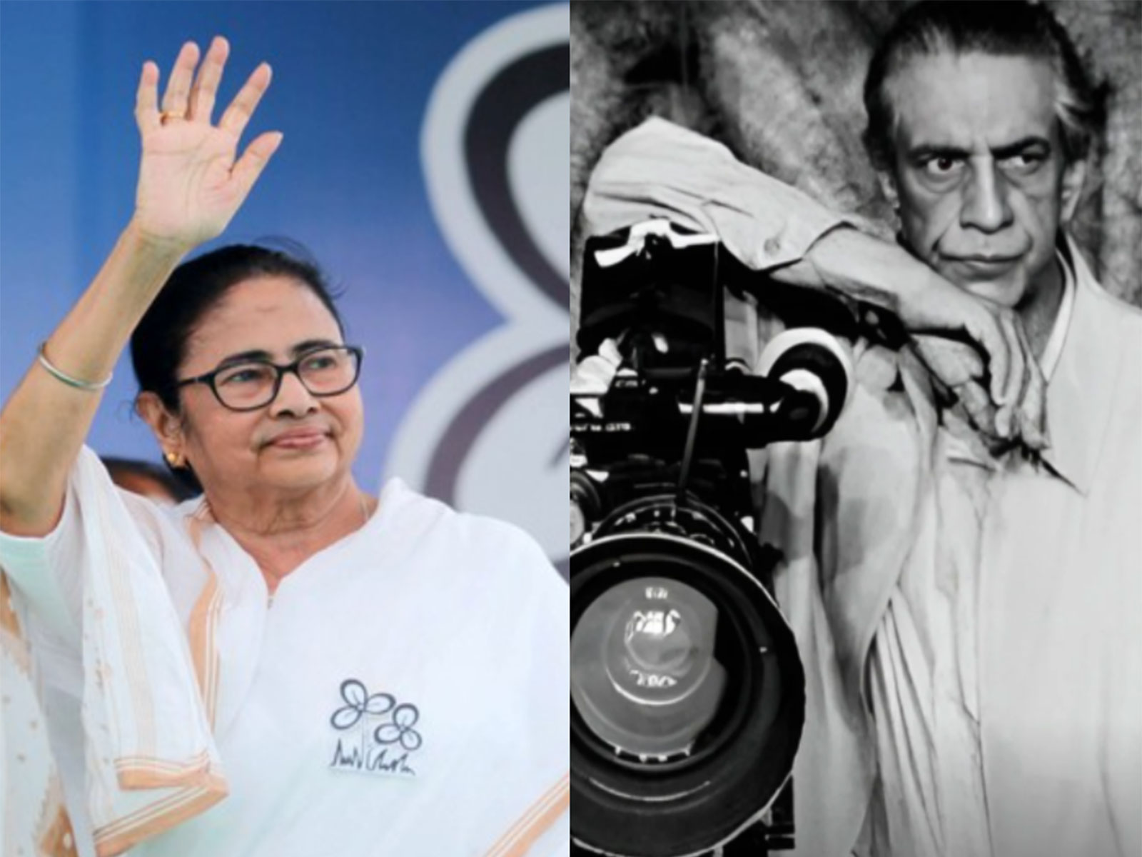 Mamata Banerjee, Satyajit Ray (Photo/ANI), (Photo/Instagram/@nfdcindia)