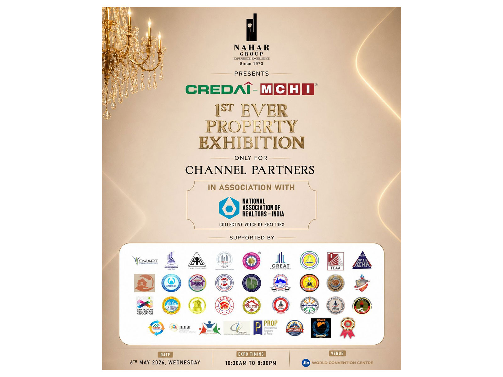 CREDAI-MCHI leadership announces India's first property expo exclusively for channel partners, set to unlock high-impact business opportunities in Mumbai