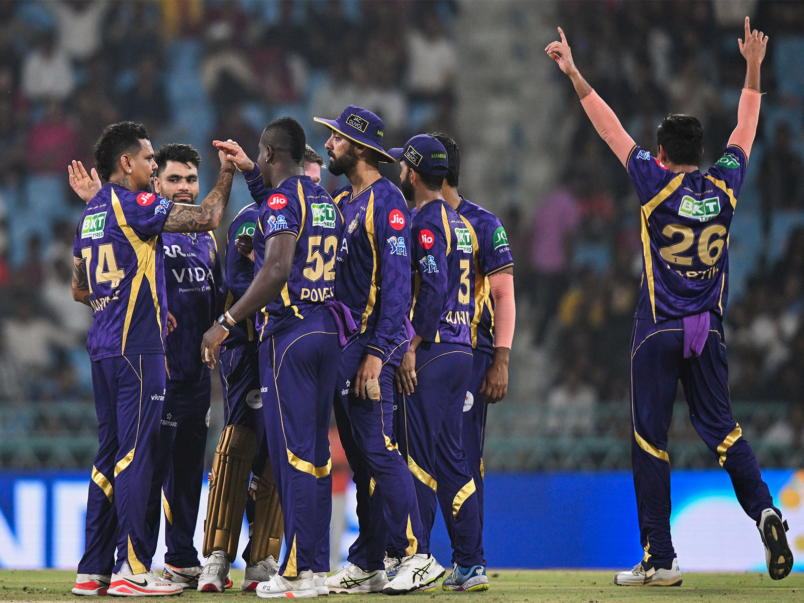 KKR team players (Photo: ANI)