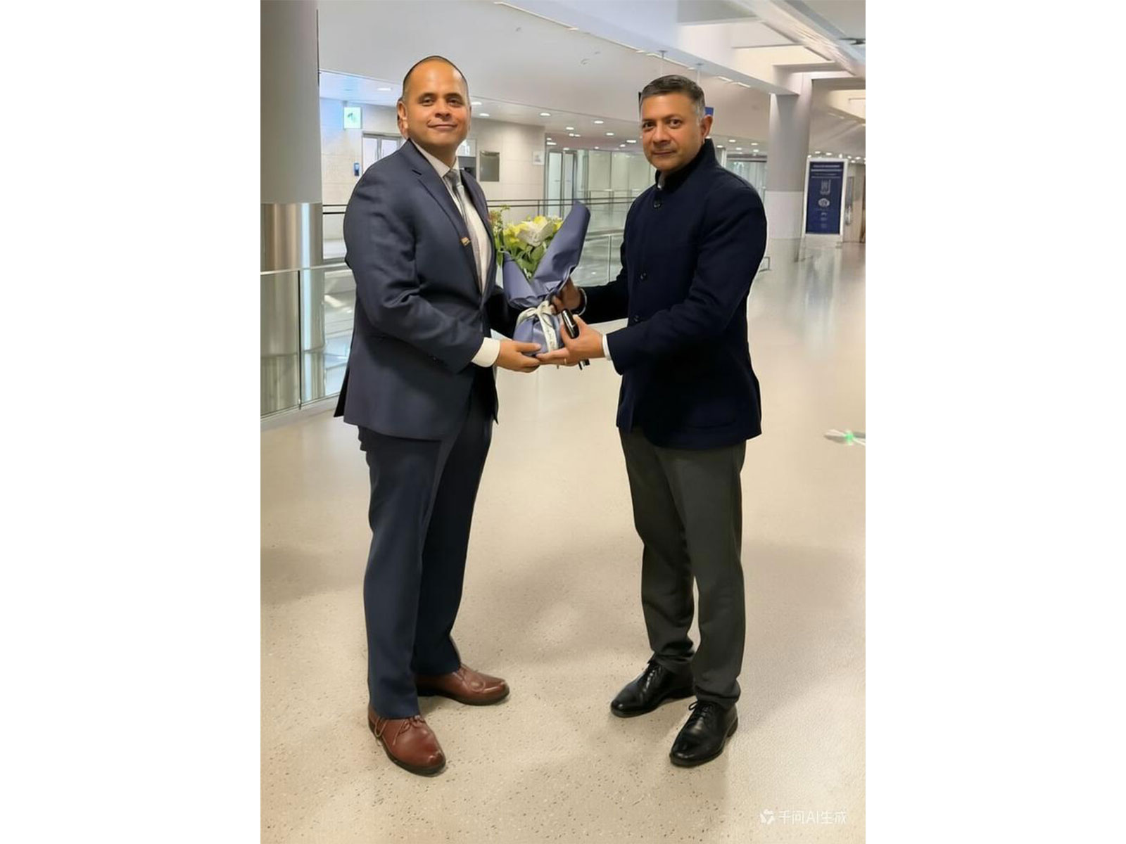 India's Ambassador to China-designate, Vikram Doraiswami received by CG Shri Pratik Mathur (Photo/ X@IndiaInShanghai)