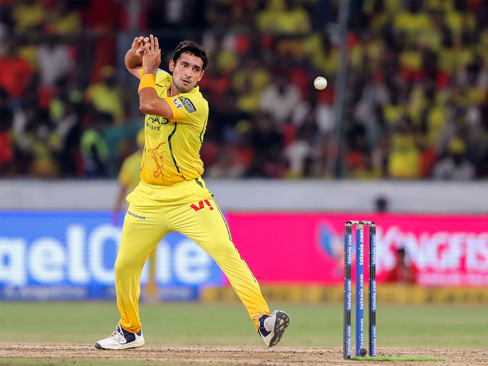 Chennai Super Kings' Anshul Kamboj. (Photo/ANI) 