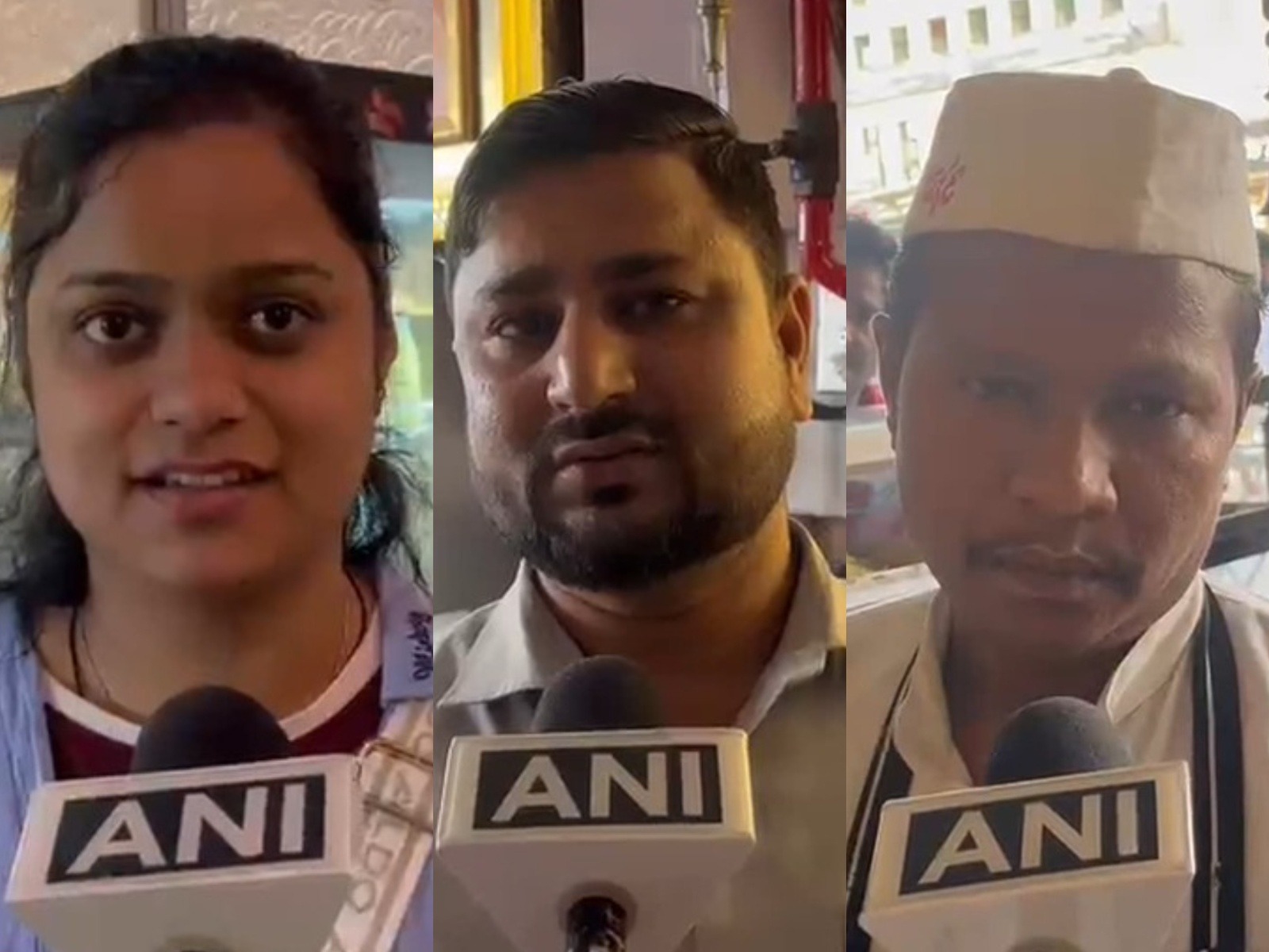 Arushi, Royal Cafe manager Alam and chef Kanhai Rajput (Photo/ANI)